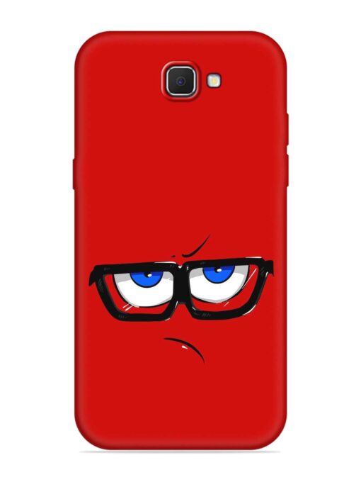 Rad Angry Face Embossed Soft Silicone Case for Samsung Galaxy J7 Prime