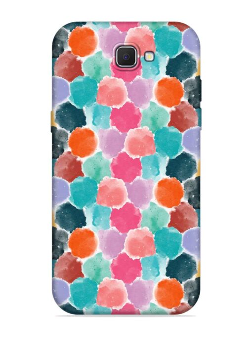 Colorful Seamless Pattern Embossed Soft Silicone Case for Samsung Galaxy J7 Prime