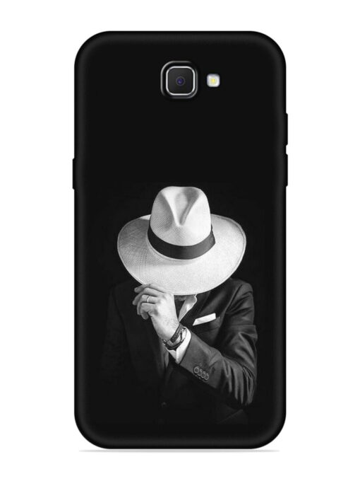 Men Under Hat Embossed Soft Silicone Case for Samsung Galaxy J7 Prime