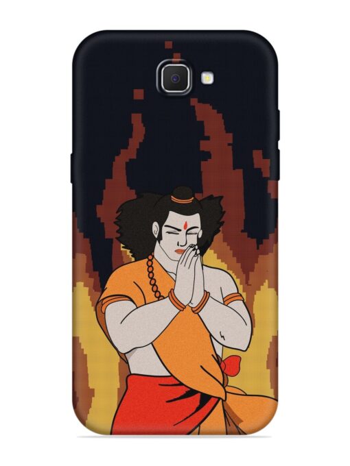 Shree Ram Vector Embossed Soft Silicone Case for Samsung Galaxy J7 Prime