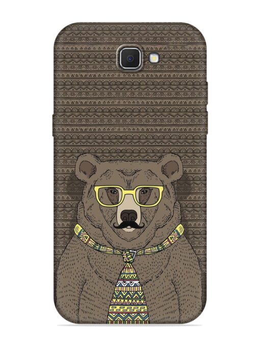 Grizzly Bear Embossed Soft Silicone Case for Samsung Galaxy J7 Prime