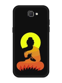 Buddha Art Black Embossed Soft Silicone Case for Samsung Galaxy J7 Prime 2