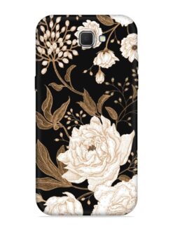 Peonies Roses Floral Embossed Soft Silicone Case for Samsung Galaxy J7 Prime 2