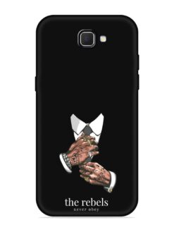 Rebels Slogan Man Embossed Soft Silicone Case for Samsung Galaxy J7 Prime 2
