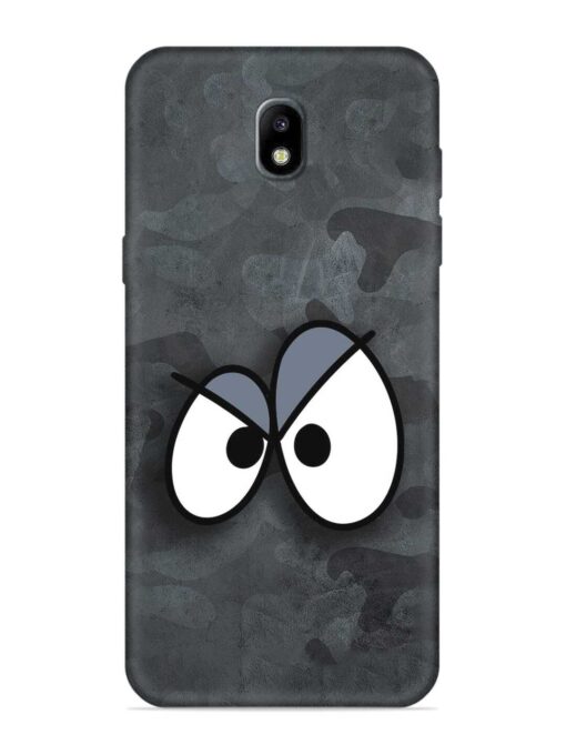 Big Eyes Night Mode Embossed Soft Silicone Case for Samsung Galaxy J7 Pro Zapvi