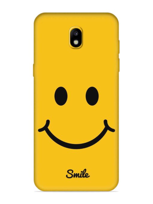 Yellow Smiley Embossed Soft Silicone Case for Samsung Galaxy J7 Pro Zapvi