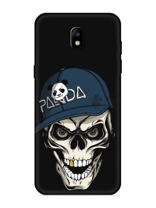 Panda Skull Embossed Soft Silicone Case for Samsung Galaxy J7 Pro