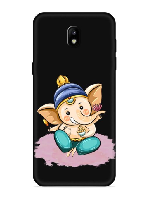 Bal Ganesh Vector Art Embossed Soft Silicone Case for Samsung Galaxy J7 Pro