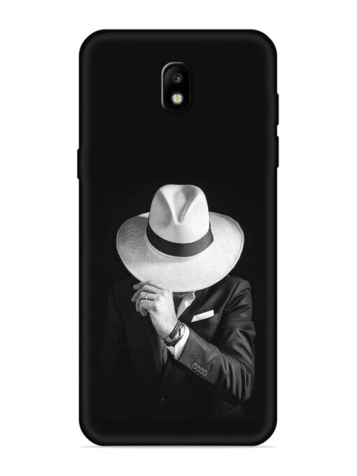 Men Under Hat Embossed Soft Silicone Case for Samsung Galaxy J7 Pro