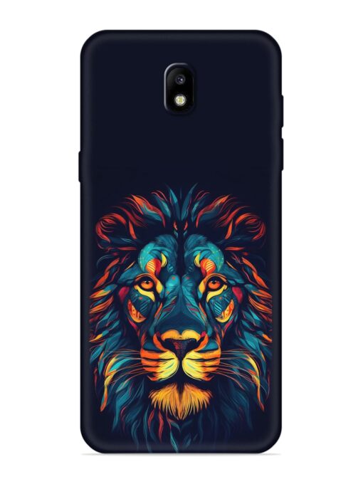 Colorful Lion Embossed Soft Silicone Case for Samsung Galaxy J7 Pro Zapvi