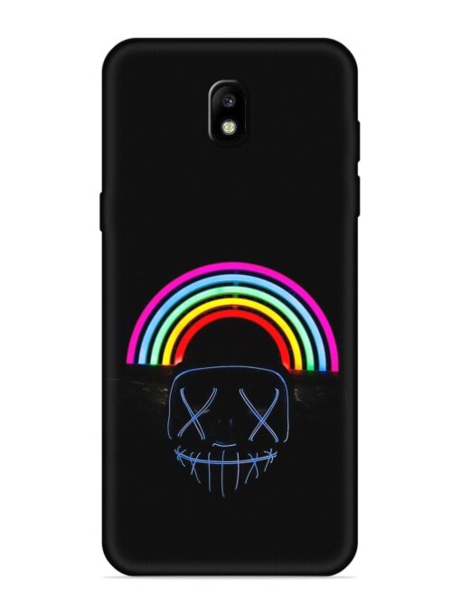 Mask Rainbow Embossed Soft Silicone Case for Samsung Galaxy J7 Pro