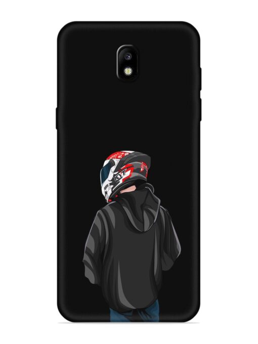 Motorcycle Rider Embossed Soft Silicone Case for Samsung Galaxy J7 Pro