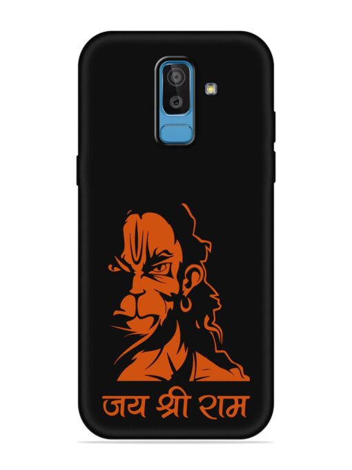 Angry Hanuman Embossed Soft Silicone Case for Samsung Galaxy J8