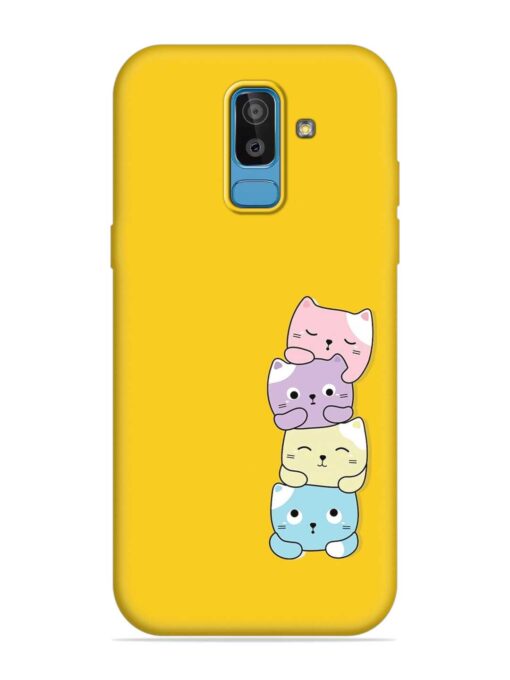 Cartoon Anime Embossed Soft Silicone Case for Samsung Galaxy J8 Zapvi