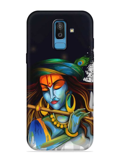 Krishna Art Embossed Soft Silicone Case for Samsung Galaxy J8