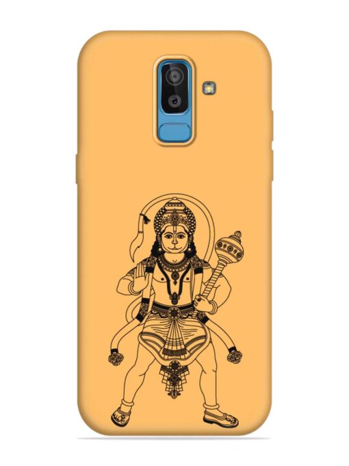 Indian God Hanuman Embossed Soft Silicone Case for Samsung Galaxy J8 Zapvi