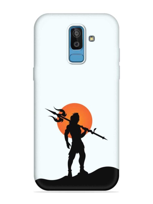 Lord Mahadev Trendy Embossed Soft Silicone Case for Samsung Galaxy J8