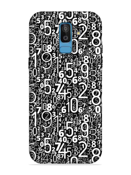 Many Numbers Different Embossed Soft Silicone Case for Samsung Galaxy J8