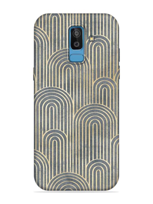 Art Deco Style Embossed Soft Silicone Case for Samsung Galaxy J8 Zapvi