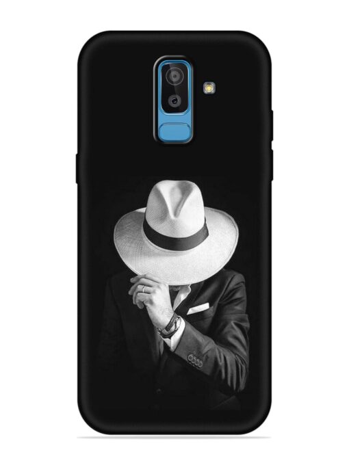 Men Under Hat Embossed Soft Silicone Case for Samsung Galaxy J8 Zapvi