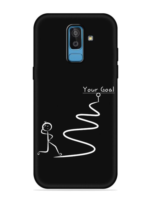 Your Goal Embossed Soft Silicone Case for Samsung Galaxy J8 Zapvi