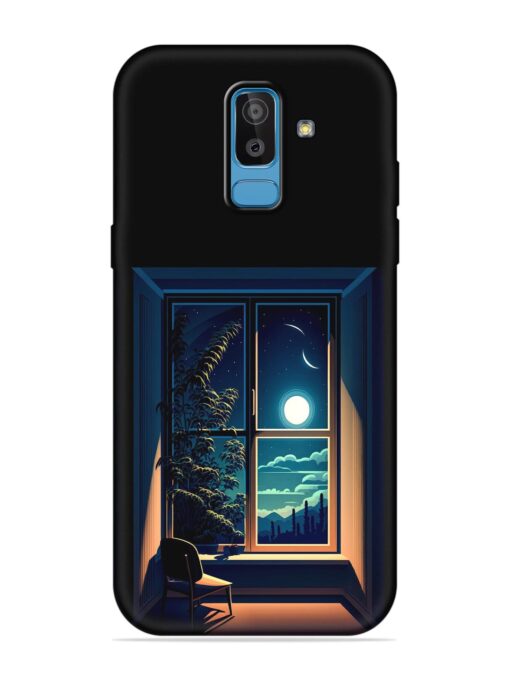 Night View At Window Embossed Soft Silicone Case for Samsung Galaxy J8 Zapvi