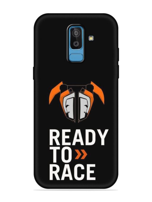 Ready To Race Embossed Soft Silicone Case for Samsung Galaxy J8 Zapvi