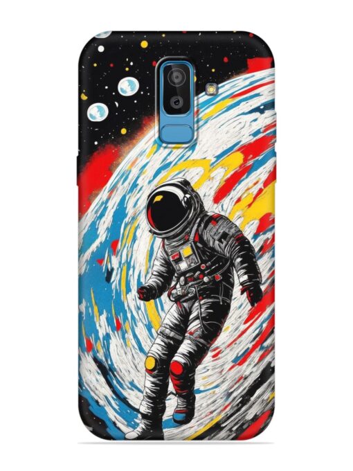 Astronaut Art Embossed Soft Silicone Case for Samsung Galaxy J8 Zapvi