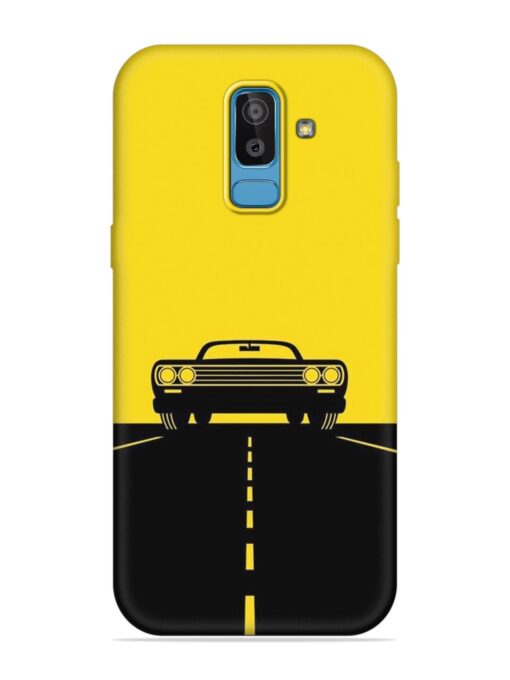 Classic Car Embossed Soft Silicone Case for Samsung Galaxy J8