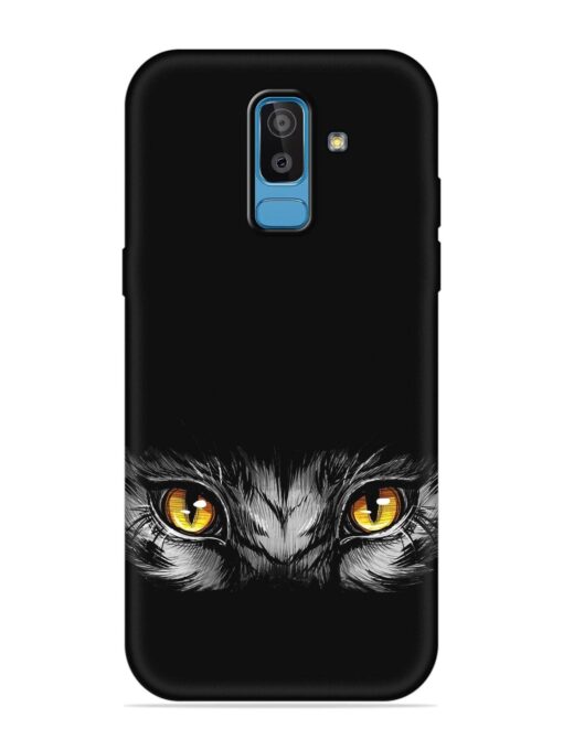 Scary Eye Embossed Soft Silicone Case for Samsung Galaxy J8