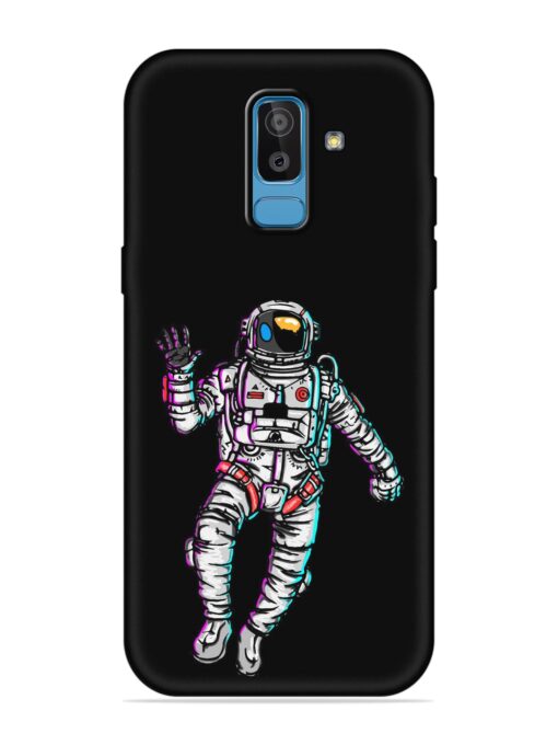 Spaceman Embossed Soft Silicone Case for Samsung Galaxy J8