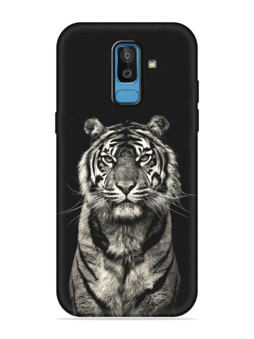 Tiger Art Embossed Soft Silicone Case for Samsung Galaxy J8