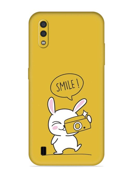 Hey Smile Please Embossed Soft Silicone Case for Samsung Galaxy M01