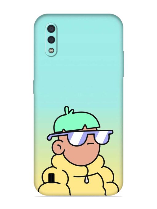 Doodles Cool Character Embossed Soft Silicone Case for Samsung Galaxy M01