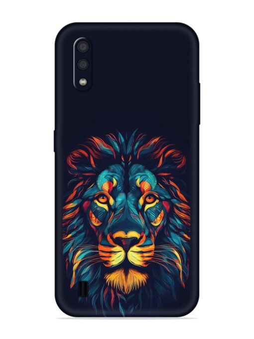 Colorful Lion Embossed Soft Silicone Case for Samsung Galaxy M01