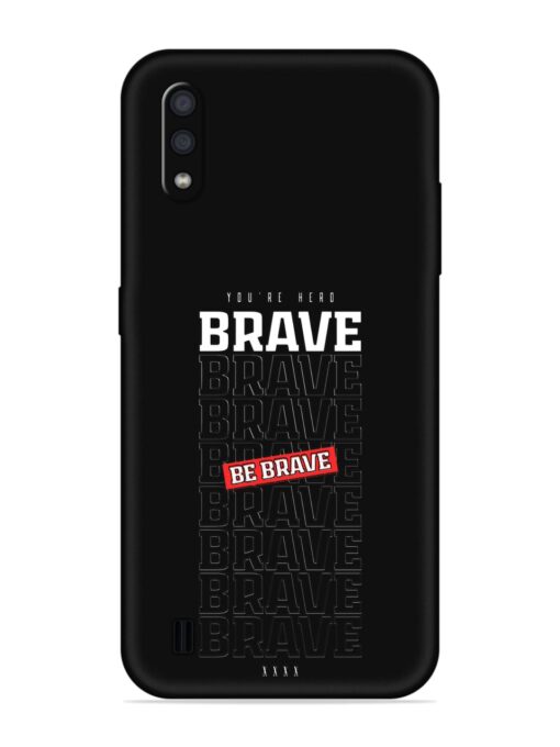 Be Brave Embossed Soft Silicone Case for Samsung Galaxy M01