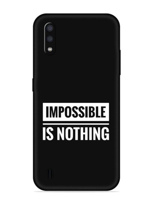 Impossible Is Nothing Embossed Soft Silicone Case for Samsung Galaxy M01