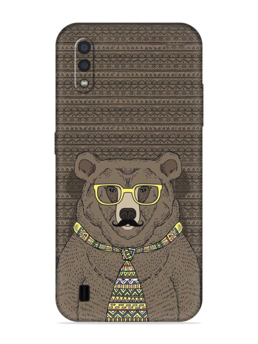 Grizzly Bear Embossed Soft Silicone Case for Samsung Galaxy M01 Zapvi