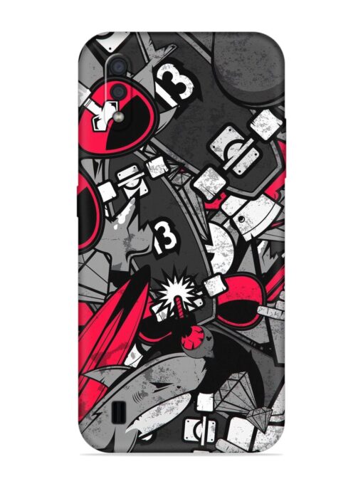 Fictional Doodle Embossed Soft Silicone Case for Samsung Galaxy M01 Zapvi