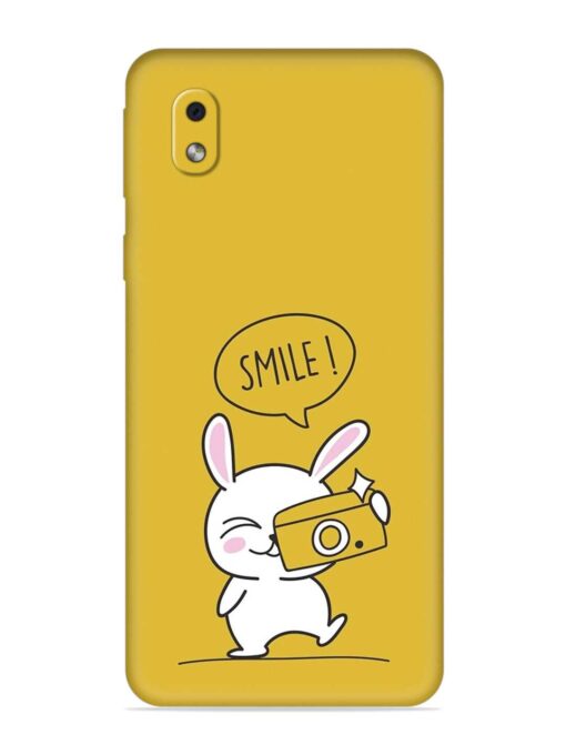 Hey Smile Please Embossed Soft Silicone Case for Samsung Galaxy M01 Core Zapvi