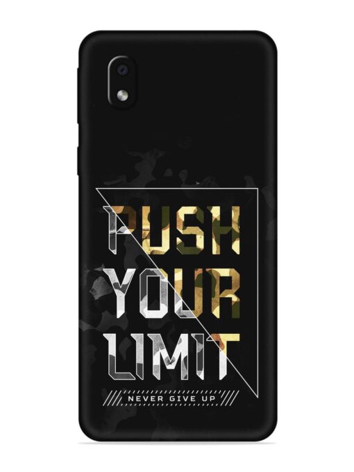 Push Your Limits Embossed Soft Silicone Case for Samsung Galaxy M01 Core Zapvi