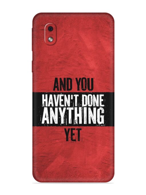 It'S And You Haven'T Done Anything Yet Embossed Soft Silicone Case for Samsung Galaxy M01 Core