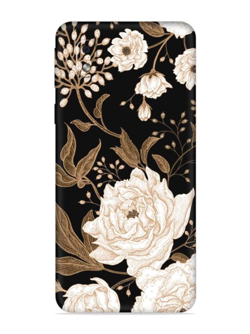 Peonies Roses Floral Embossed Soft Silicone Case for Samsung Galaxy M01 Core Zapvi