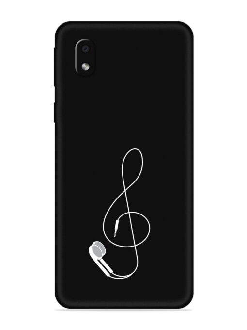 Music Earphone Vector Embossed Soft Silicone Case for Samsung Galaxy M01 Core