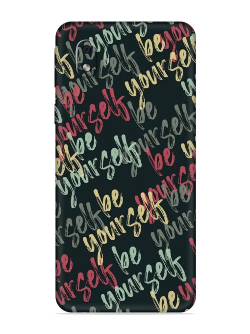 Yourself Seamless Embossed Soft Silicone Case for Samsung Galaxy M01 Core