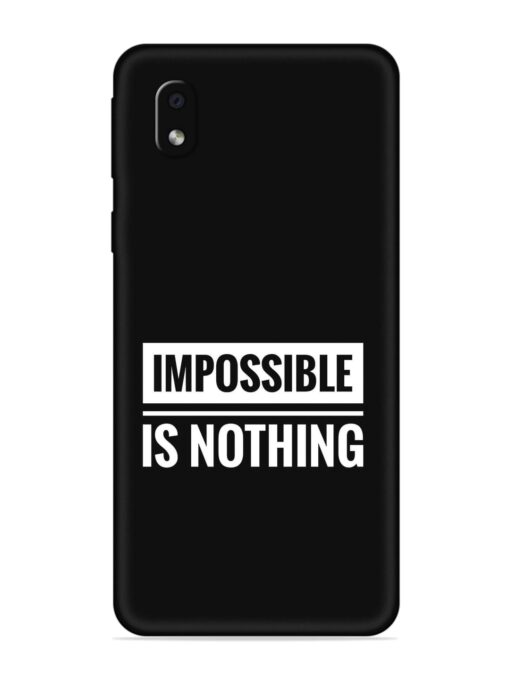 Impossible Is Nothing Embossed Soft Silicone Case for Samsung Galaxy M01 Core