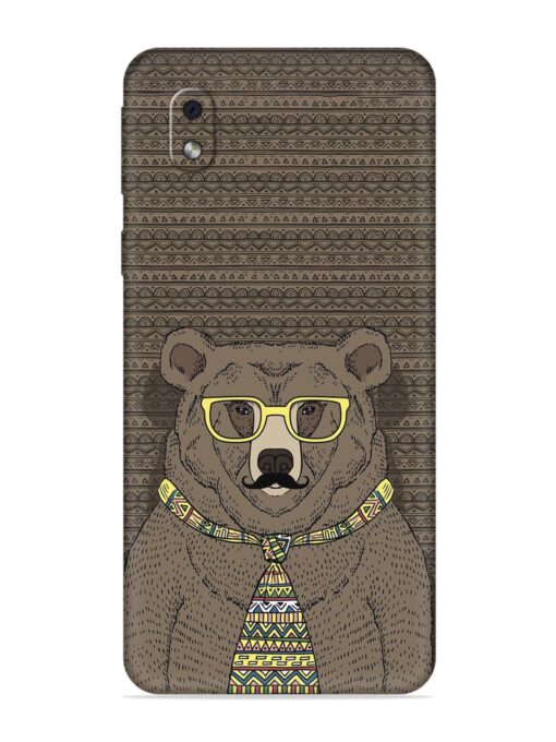 Grizzly Bear Embossed Soft Silicone Case for Samsung Galaxy M01 Core Zapvi