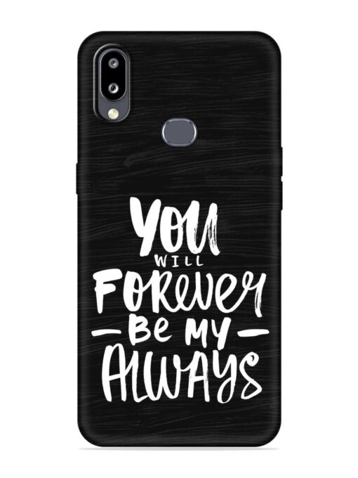 You Will Forever Embossed Soft Silicone Case for Samsung Galaxy M01S Zapvi