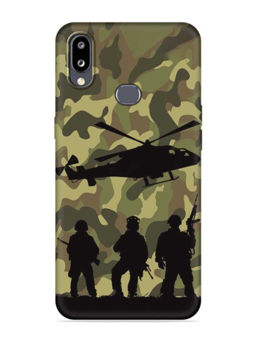 Army Heros Embossed Soft Silicone Case for Samsung Galaxy M01S Zapvi