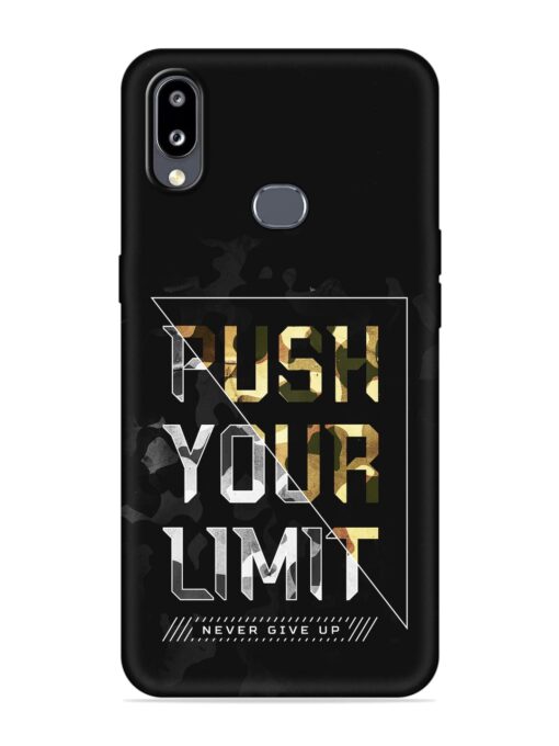 Push Your Limits Embossed Soft Silicone Case for Samsung Galaxy M01S